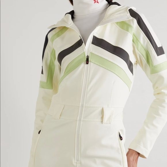 NWT Perfect moment Tignes hooded striped ski suit - Picture 4 of 11